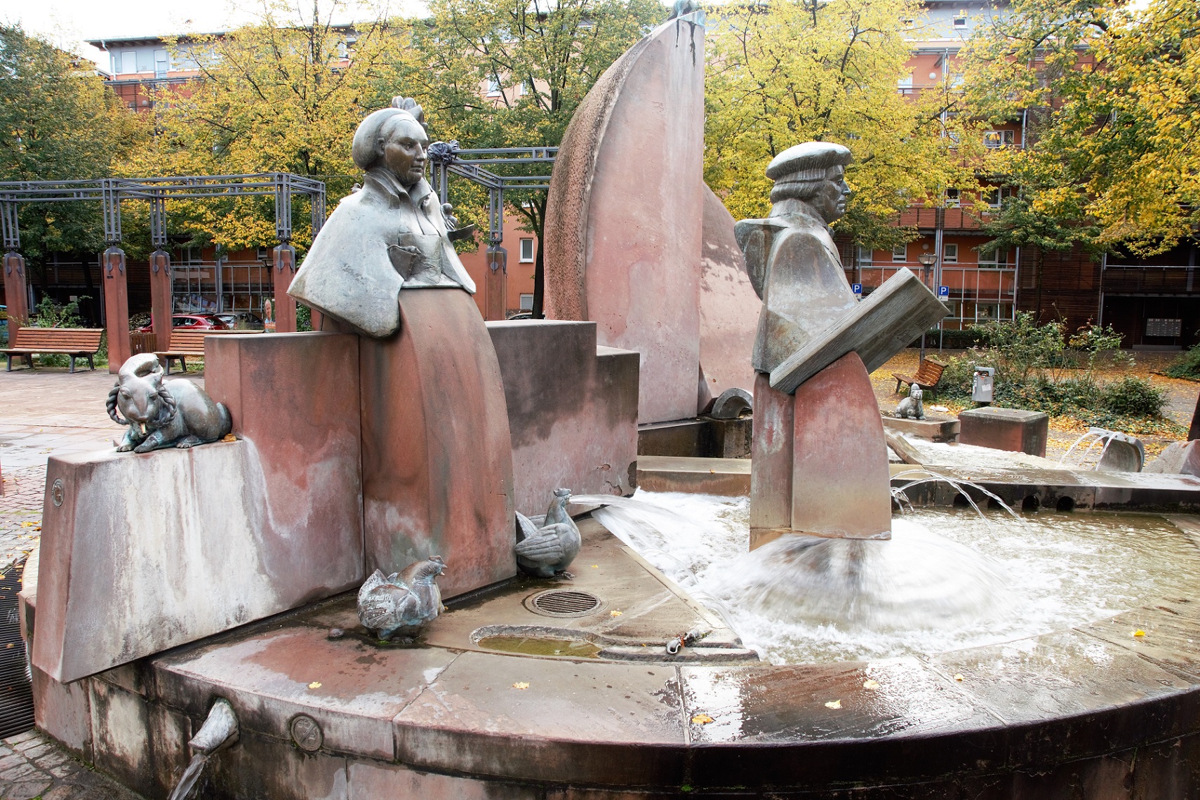 Fam. Luther (2) Brunnen Ludwigshafen