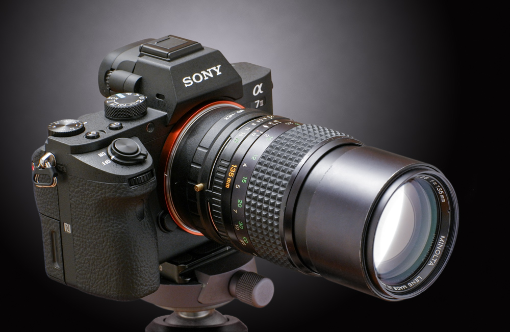 Sony A7 II mit Minolta MD 135/2.8 Vers. 2