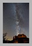 Milkyway over Cathdral Rock