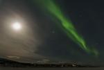 Mond und Nordlicht Finnland