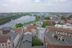 Stadt Schwerin Domblick auf Pfaffenteich