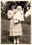 1958 mit der Mama