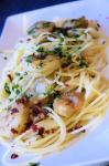 Spaghetti Agli E Olio mit Gambas