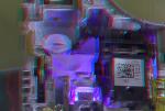 Violett-LaserDiode eingeschaltet