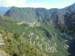 Weg zur Inka-Stadt Machu Picchu (Peru)
