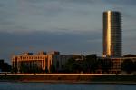 Hyatt Hotel in Köln zur Abenddämmerung