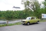 Fiat 128 an der Talsperre Burghammer