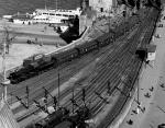 Blick vom Kölner Dom 1958 auf Hohenzollernbrücke - Ausschnitt