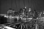 Lower Manhatten von der Brooklyn Bridge