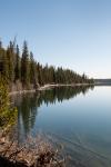 (124)	Jenny Lake bei blauem Himmel