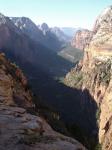 Angels Landing Ausblick von oben "nach rechts"