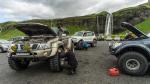 Superjeeps am Seljalandsfoss