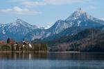 Blick über Weissensee bei Füssen