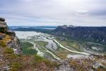 Rapadalen Tal vom Berg Skierffe aus