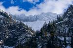 Erster Schnee in Glarus Berggipfel