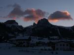 Wolkenstein mit Sellagruppe in der Morgendämmerung