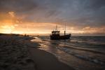 Fischerboot am Strand von Ahlbeck