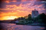 Schloss mit Wolken