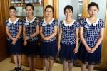 Nordkorea, Servier-Mädchen in Restaurant