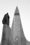 Hallgrímskirkja und Statue von Leif Eriksson