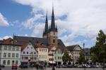 Marktplatz Saalfeld mit Johanniskirche