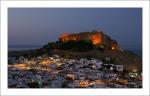 Blaue Stunde in Lindos