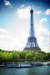 Eiffelturm - Bildeffekt Toycamera blau