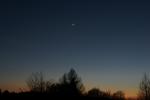 Mond und Venus