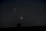 Nächtliche Tele Landschaft mit Orion ;-)