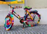 Eingestricktes Fahrrad